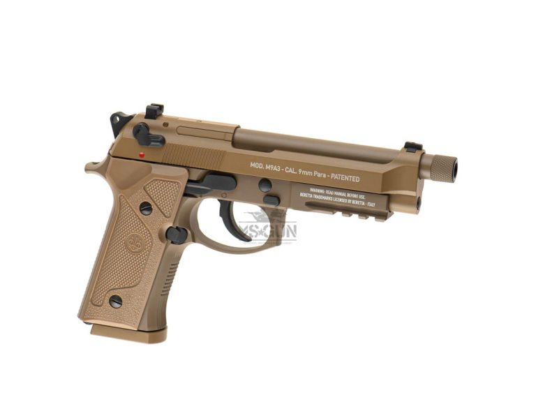 Beretta M9 A3 Dark Earth detalles grabado