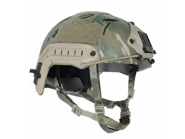Casco FMA PJ Fast Multicam Ajuste Ruleta Vista Lateral