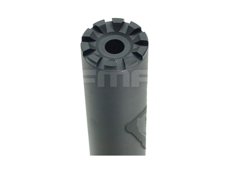 Silenciador Airsoft FMA 145MM Silencerco W.A.U detalle frontal