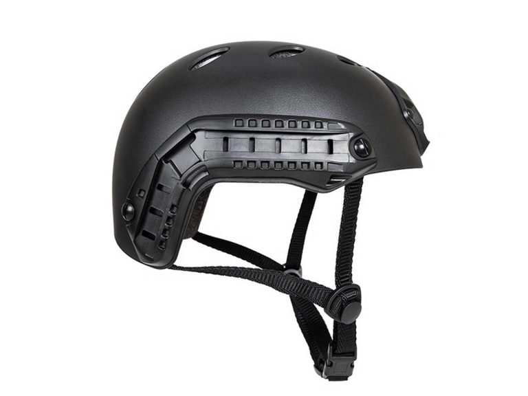 Casco FMA PJ Simple Negro Vista Lateral
