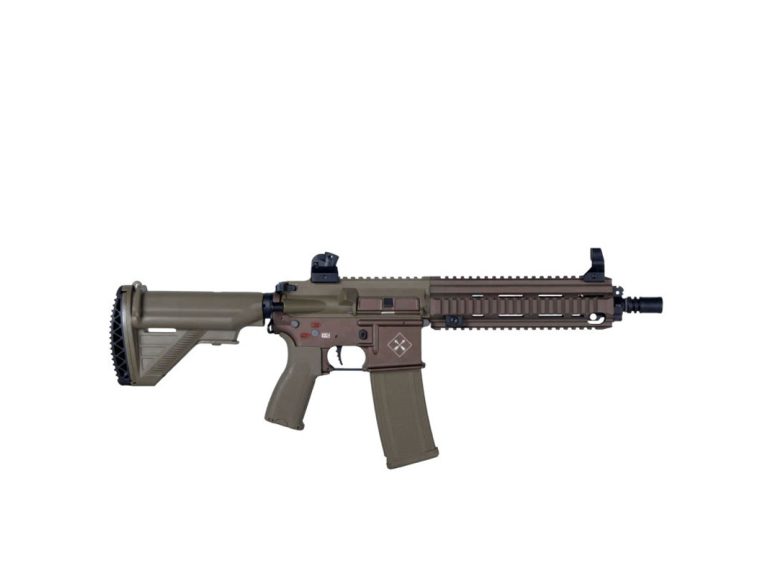 Réplica AEG 416 Saigo Shogun Aster Bluetooth MK1 Tan/Bronce Vista Lateral
