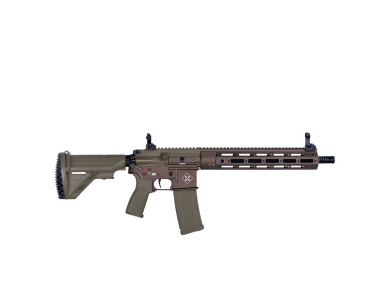 Réplica AEG 416 Saigo Shogun Aster Bluetooth MK2 Tan Vista Lateral