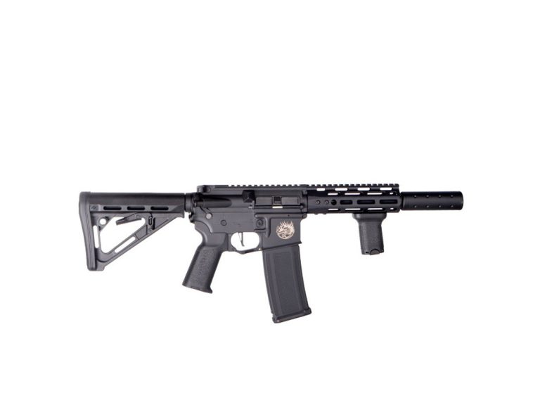 Réplica AEG M4 Saigo Kenji Kensei Short ETU Negra vista lateral