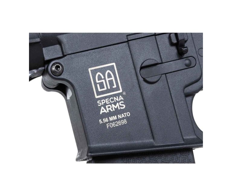 Réplica Specna Arms SA-F01 Flex gen2 X-ASR negro grabado número de serie