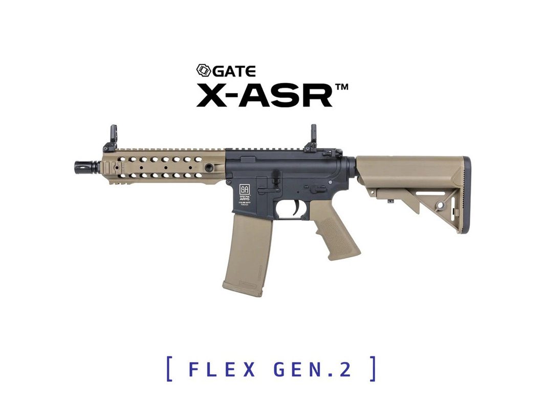 Réplica Specna Arms SA-F01 Flex gen2 X-ASR Negro Tan