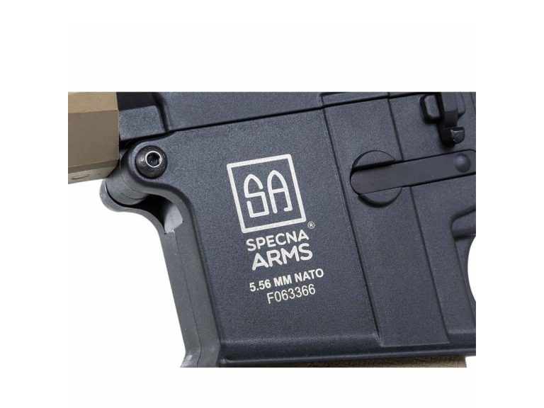 Réplica Specna Arms SA-F02 Flex gen2 X-ASR negro tan grabado láser Specna Arms