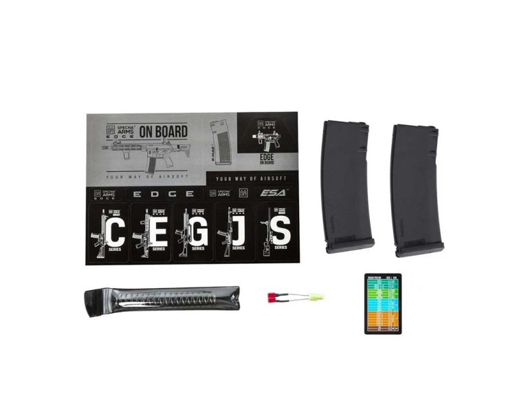 Réplica Specna Arms RRA SA-E14-H Edge Hal2 Gen2 Bluetooh negro cargadores y accesorios