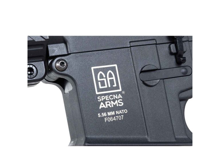 Réplica Specna Arms SA-F08 Flex Gen2 Hal Etu negro grabados láser