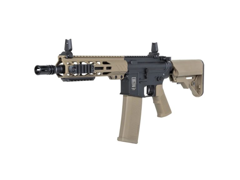 Réplica Specna Arms SA-F08 Flex Gen2 Hal Etu negro tan vista lateral 2