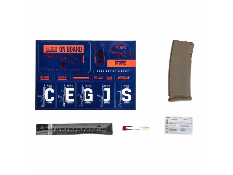 Réplica Specna Arms SA-F08 Flex Gen2 Hal Etu negro tan cargador más accesorios