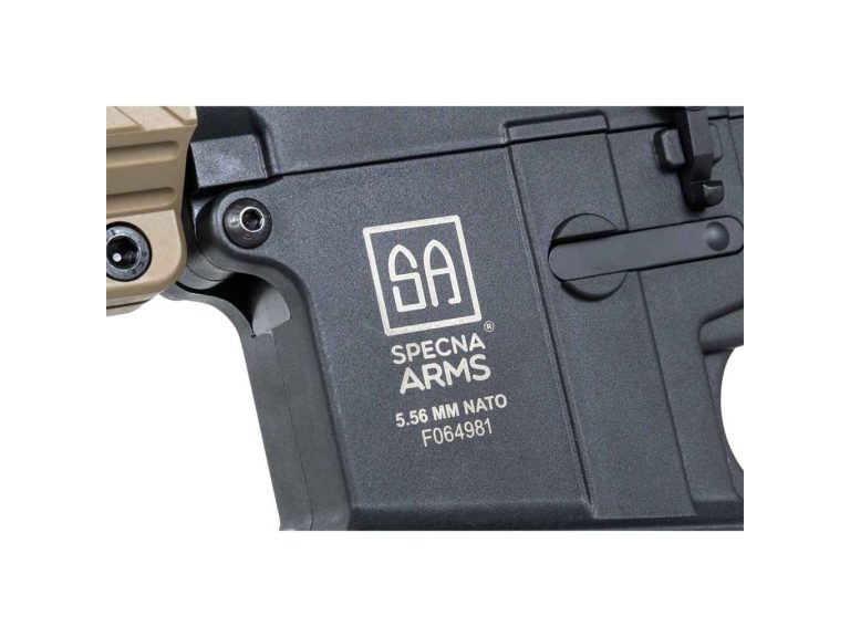 Réplica Specna Arms SA-F08 Flex Gen2 Hal Etu negro tan grabados láser