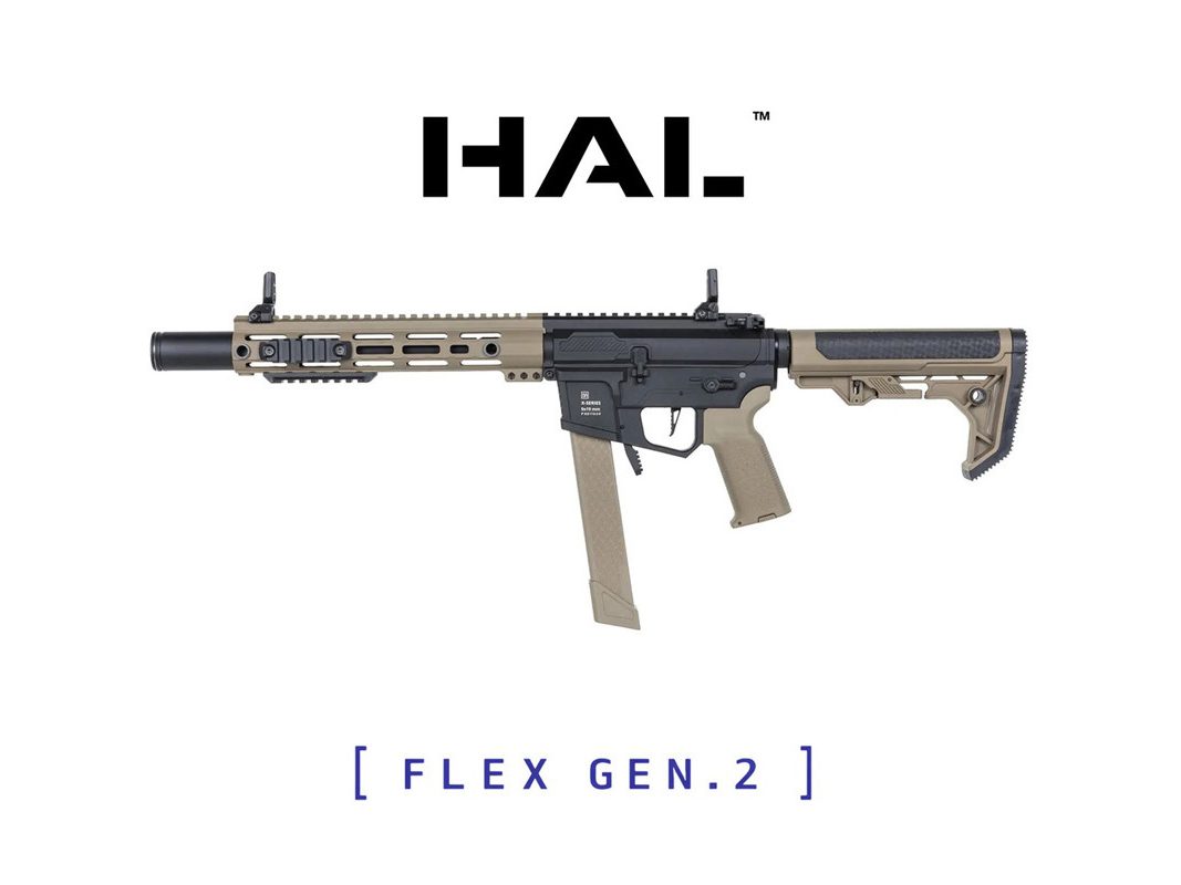 Réplica Specna Arms Sa-FX02 Flex Gen2 Hal Etu Negro Tan