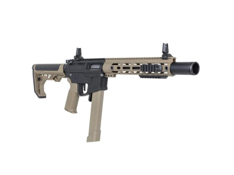 Réplica Specna Arms SA-FX02 Flex Gen2 Hal Etu negro tan vista lateral 3