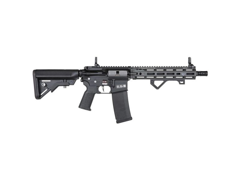 Réplica Specna Arms Daniel Defense RIS III SA-E27 EDGE HAL2 bluetooth GEN2 10,5" negro gris vista lateral