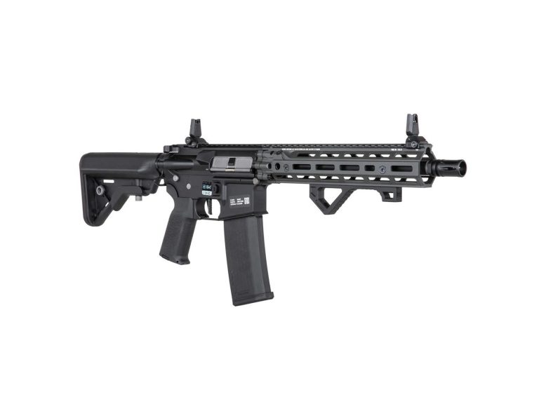 Réplica Specna Arms Daniel Defense RIS III SA-E27 EDGE HAL2 bluetooth GEN2 10,5" negro gris vista lateral 3