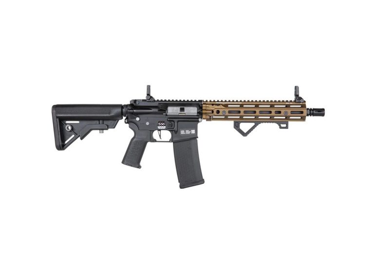 Réplica Specna Arms Daniel Defense SA-E27 Edge Hal2 Bluetooth Gen2 10,5" negro bronce vista lateral