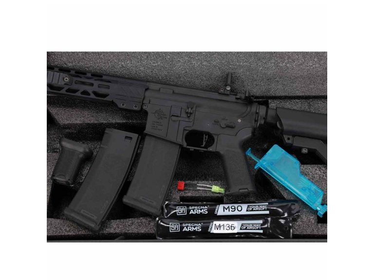 Réplica Specna Arms Prime RRA SA-P25 ASTER II Brushless negra  accesorios