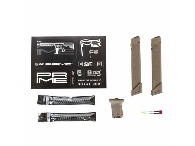 Réplica Specna Arms Prime Sa-PX01 Aster II Brushless Negra Tan accesorios