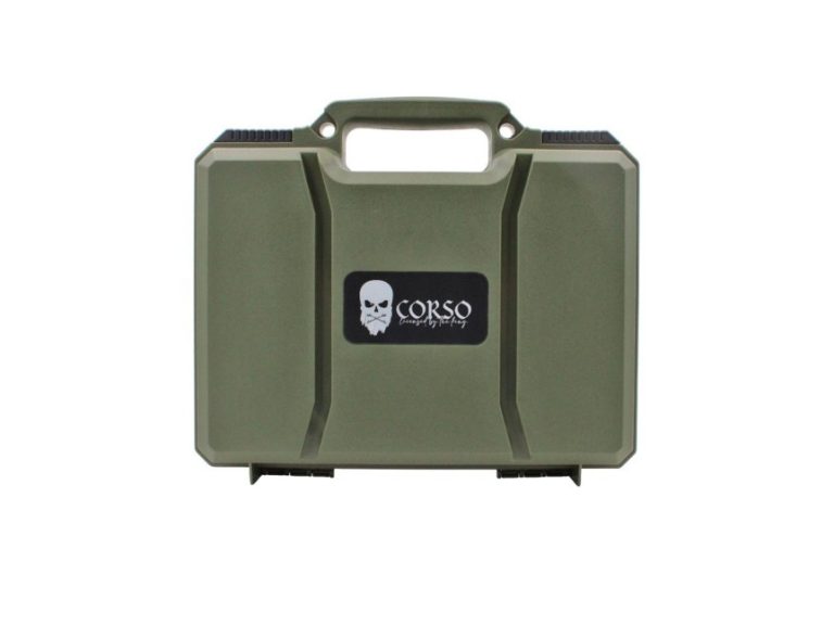Maletin Pistola Corso Rigido Corsair Mk1 29cm Verde frontal