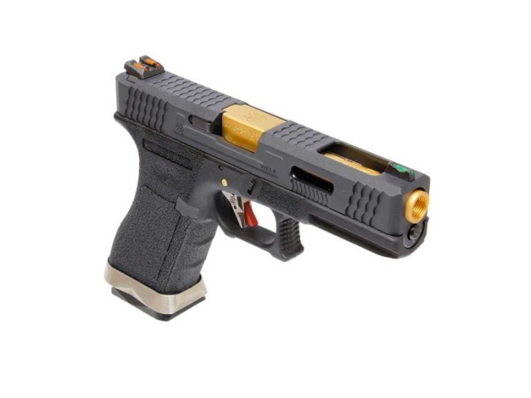Pistola GBB G17 WE Custom Dorada