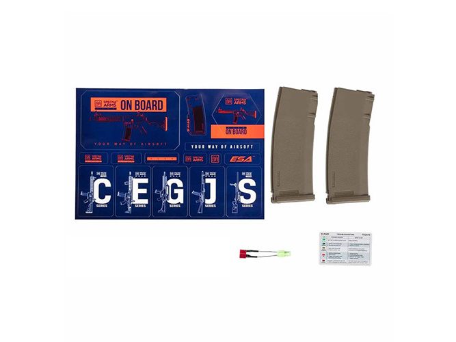 Réplica Sa-E05 Hal2 Gen2 Specna Arms Edge Hal2 Bluetooth Negra Tan cargadores y accesorios