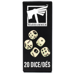 20 Dados Warhammer calavera cara 6