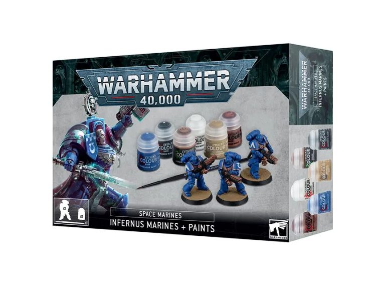 Caja de inicio: Marines Espaciales Infernus + pinturas y pincel