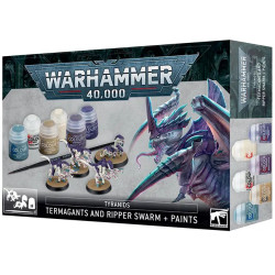 set inicio termagantes tiranidos pintura pincel