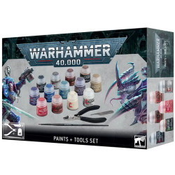 caja set de pinturas warhammer 40000 herramientas