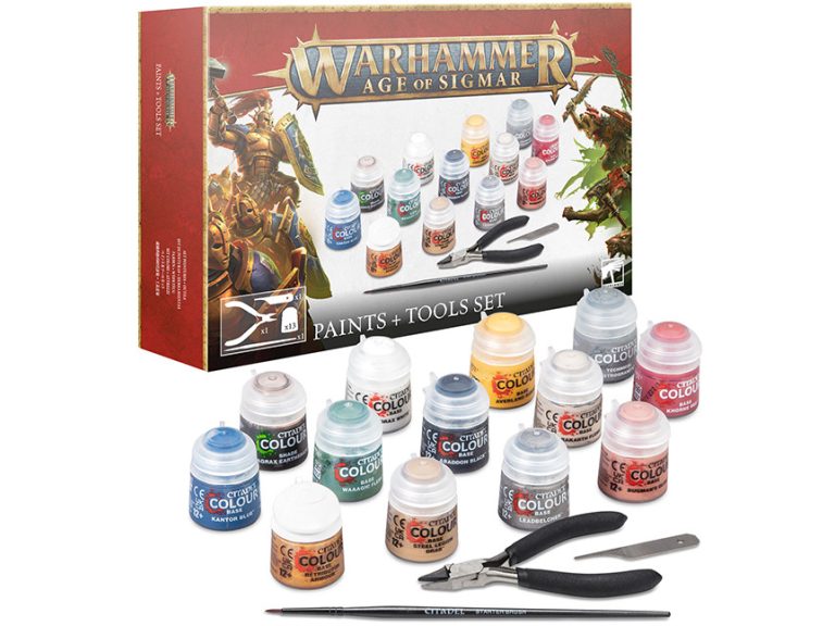caja Set de pinturas y herramientas Warhammer Age of Sigmar citadel