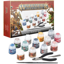 caja Set de pinturas y herramientas Warhammer Age of Sigmar citadel