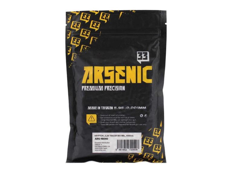 Bolas Arsenic Krypton Bio Trazadoras 0.28g 1000rds Verde