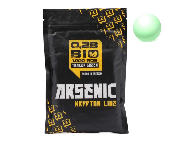 Bolas Arsenic Krypton Bio Trazadoras 0.28g 1000rds Verde