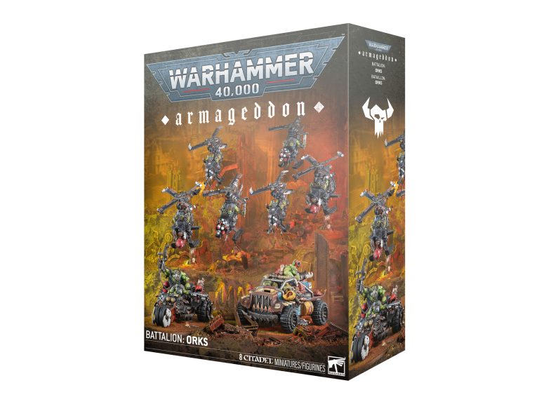 caja de Batallón de Armageddon Orkos warhammer 40000