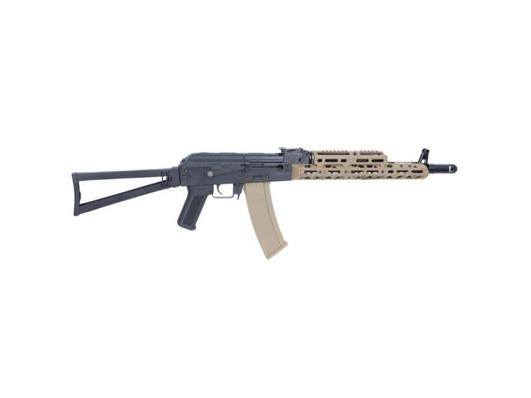 Fusil Specna Arms Prime KPYK SA-PJ13 Aster Brushless Negro-tan vista lateral 2