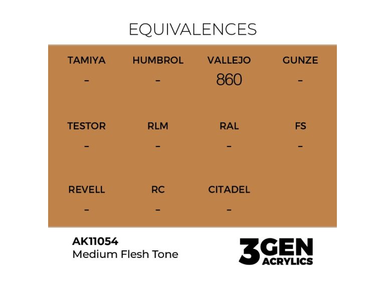 Equivalencia Medium Flesh Tone - AK