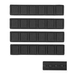 CUBRE RAIL GOMA KEYMOD NEGRO 4 UNIDADES