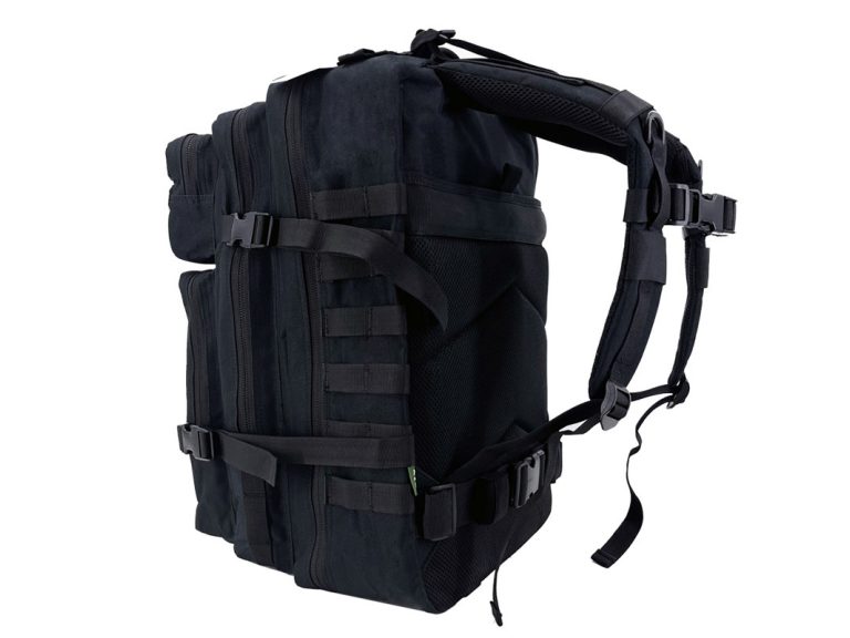 Lateral de la mochila SIXMM 45L Negra
