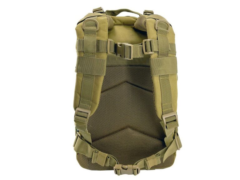 Parte trasera de la mochila táctica SIXMM 45L