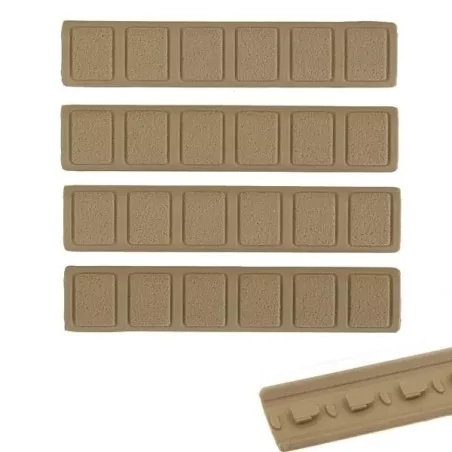 CUBRE RAIL GOMA KEYMOD TAN 4 UNIDADES