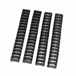 CUBRE RAIL DE GOMA 4 UNIDADES NEGRO