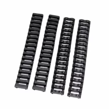 CUBRE RAIL DE GOMA 4 UNIDADES NEGRO