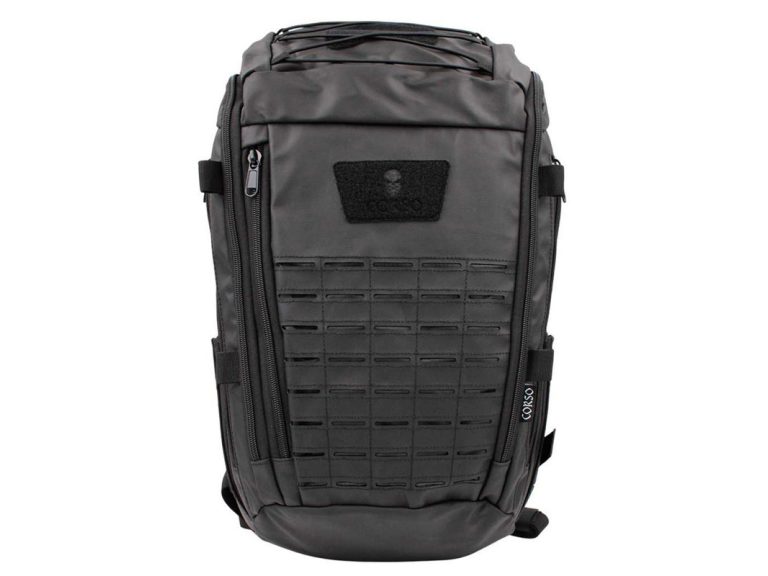 Mochila Corso Rogue laser 30l negra frontal