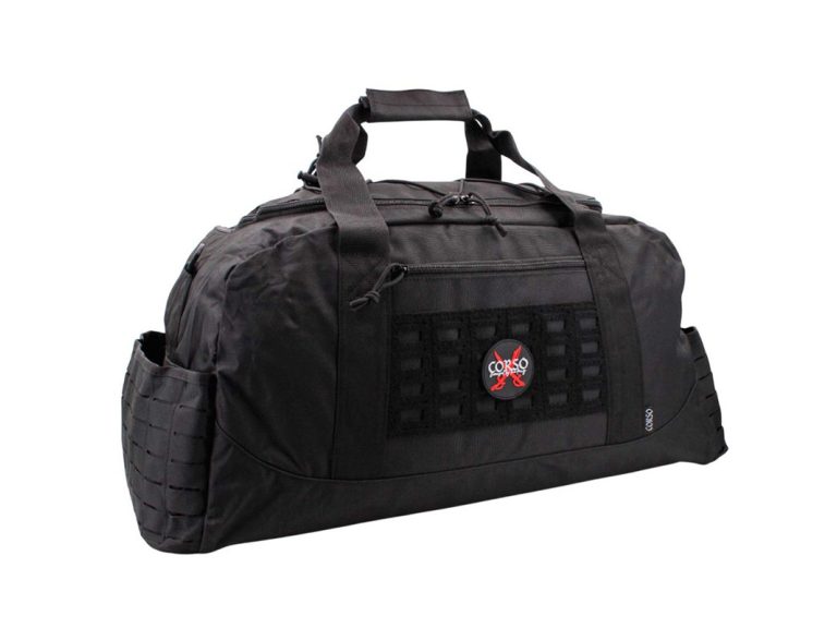 Bolsa deporte Corso Rogue tactica 54l negra perfil