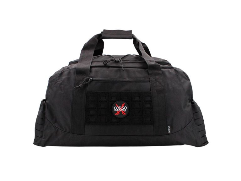 Bolsa deporte Corso Rogue tactica 54l negra frontal