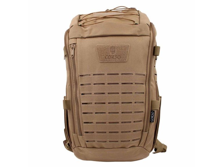 Mochila Corso Rogue laser 30l coyote frontal