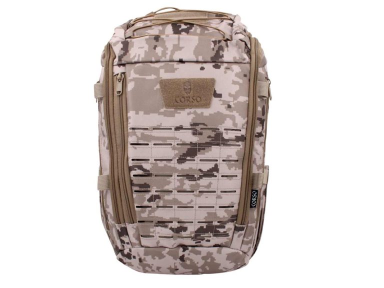 Mochila Corso Rogue laser 30l pixelado arido frontal