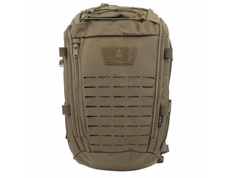 Vista frontal mochila Corso Rogue laser 30l OD verde