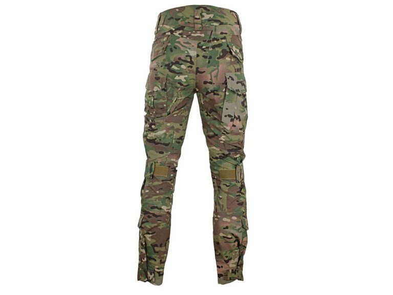 Vista trasera pantalon combate Inmortal Sigma multicam