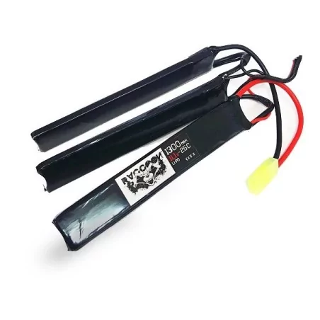 BATERÍA LIPO MARCA RACCOON CAPACIDAD 11.1 V 1300 MAH
